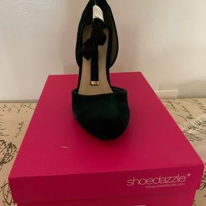 Emerald Fannel Green High Heels 👠